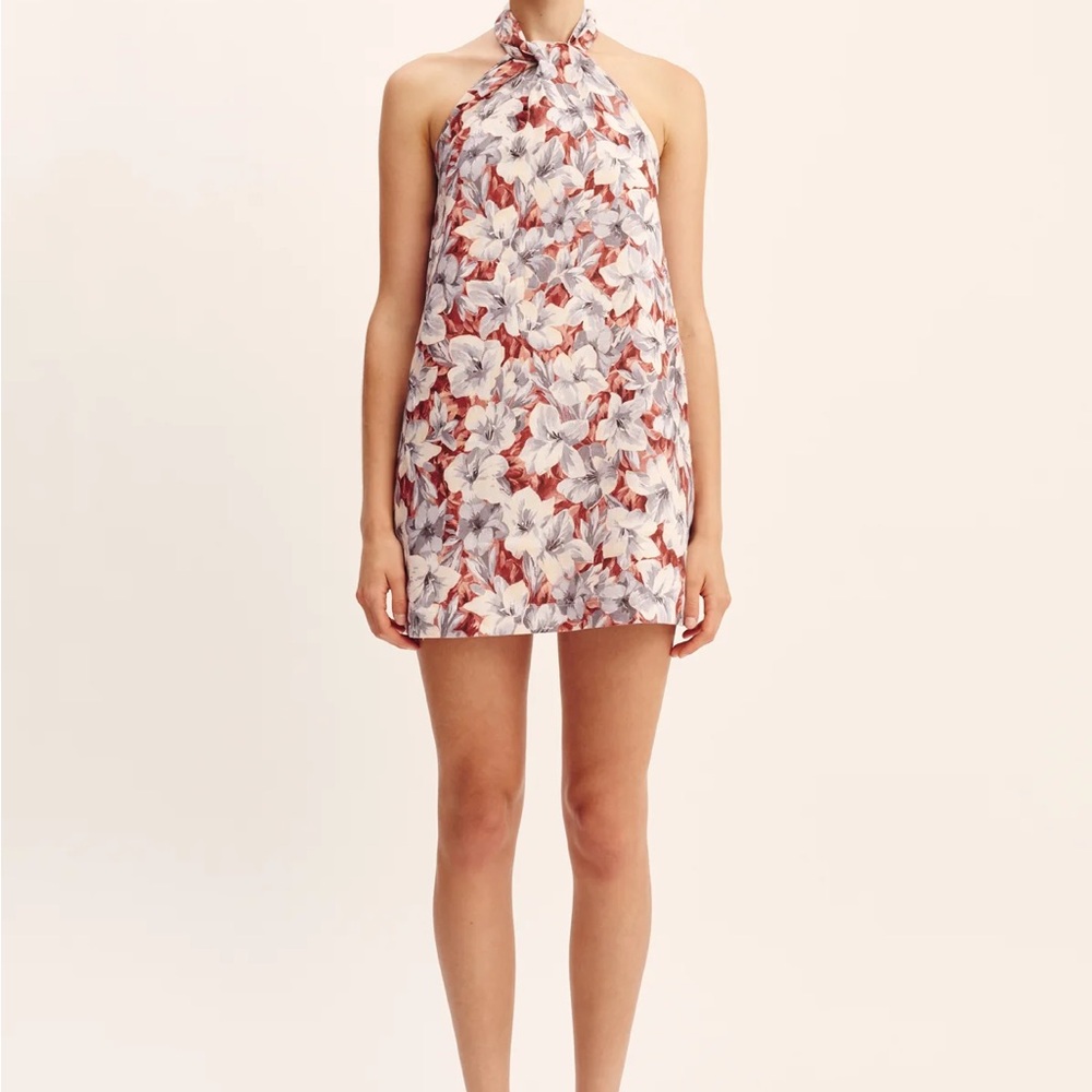 POSSE Luna Halter Mini Dress - Lily Garden XS